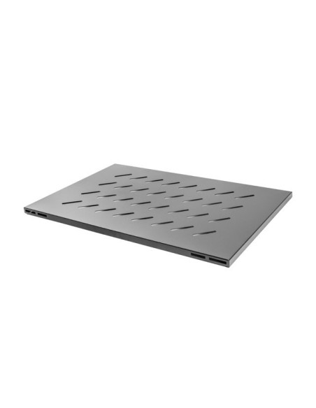 LANBERG 19" PEVNÁ POLICA PRO OTVORENÝ RACK 800MM 1U/480,5X580MM MAX. NOSNOSŤ DO 120KG ČIERNA