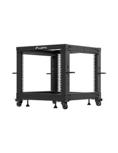 LANBERG OTVORENÝ RACK 9U 19" 600X600-1100 NASTAVITEĽNÝ ČIERNY