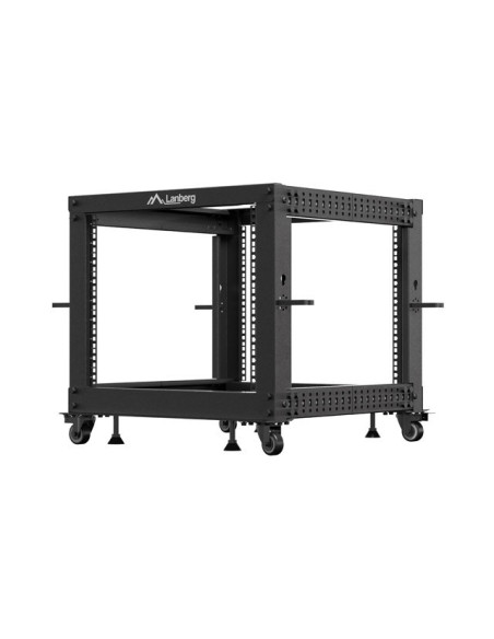 LANBERG OTVORENÝ RACK 9U 19" 600X600-1100 NASTAVITEĽNÝ ČIERNY