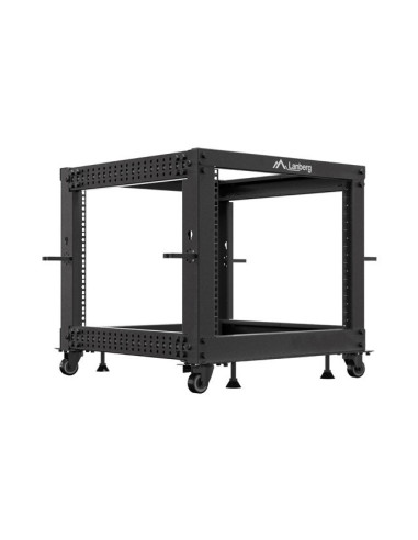 LANBERG OTVORENÝ RACK 9U 19" 600X600-1100 NASTAVITEĽNÝ ČIERNY