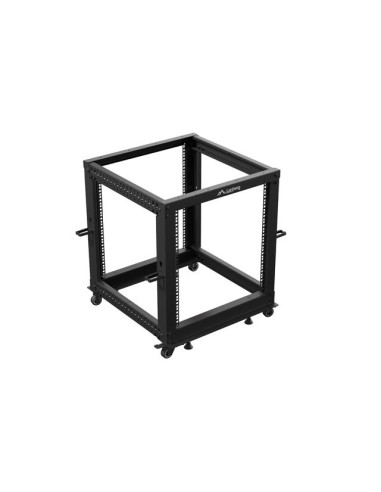 LANBERG OTVORENÝ RACK 12U 19" 600X600-1100 NASTAVITEĽNÝ ČIERNY