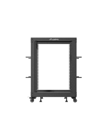 LANBERG OTVORENÝ RACK 15U 19" 600X600-1100 NASTAVITEĽNÝ ČIERNY