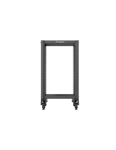 LANBERG OTVORENÝ RACK 18U 600X800 ČIERNY