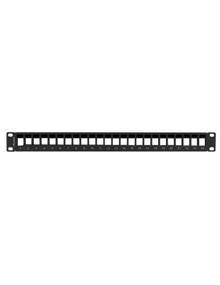 LANBERG PATCH PANEL BLANK 24 PORTOV 1U PRO MODULY KEYSTONE ČIERNY