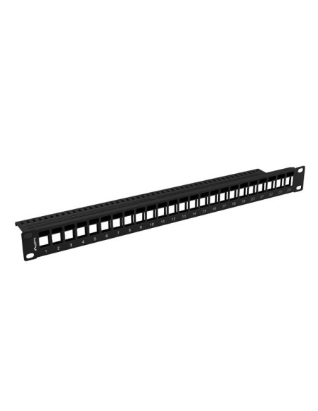 LANBERG PATCH PANEL BLANK 24 PORTOV 1U PRO MODULY KEYSTONE ČIERNY