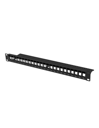 LANBERG PATCH PANEL BLANK 24 PORTOV 1U PRO MODULY KEYSTONE ČIERNY