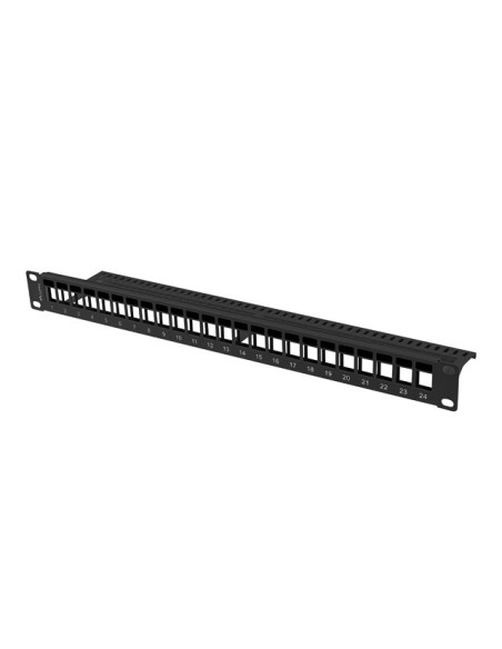 LANBERG PATCH PANEL BLANK 24 PORTOV 1U PRO MODULY KEYSTONE ČIERNY