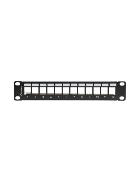 LANBERG PATCH PANEL 12 PORTOV 1U 19" FTP PRO MODULY KEYSTONE ČIERNY V2