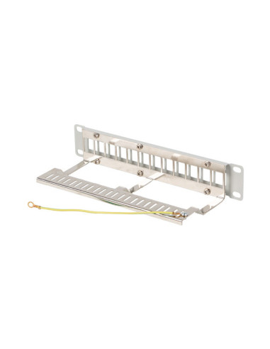 LANBERG PATCH PANEL 12 PORTOV 1U 19" FTP PRO MODULY KEYSTONE ŠEDÝ V2