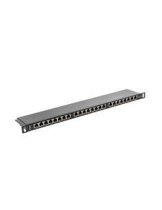 LANBERG PATCH PANEL 24 PORTOV 0,5U 19" CAT.5E FTP TIENE ČIERNY