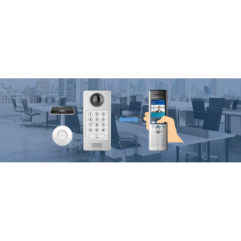 Grandstream WP820 WiFi IP tel., 2,4" bar. displ., 2SIP úč., video, BT, Micro USB, Handover