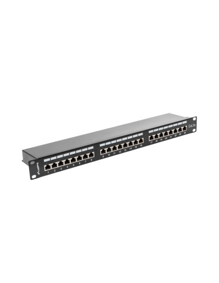 LANBERG PATCH PANEL 24 PORTOV 1U 19" CAT.5E FTP TIENE ČIERNY