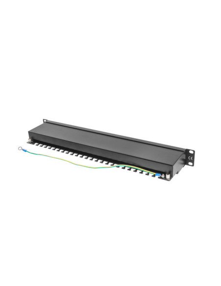 LANBERG PATCH PANEL 24 PORTOV 1U 19" CAT.5E FTP TIENE ČIERNY