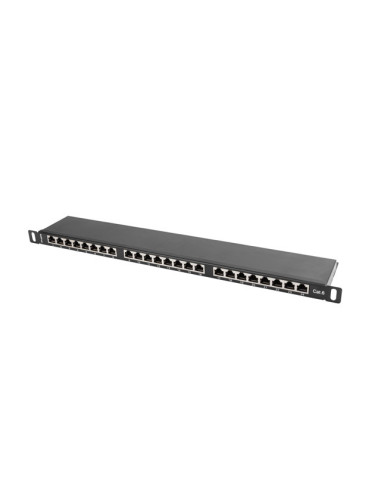 LANBERG PATCH PANEL 24 PORTOV 0,5U 19" CAT.6 FTP TIENE ČIERNY