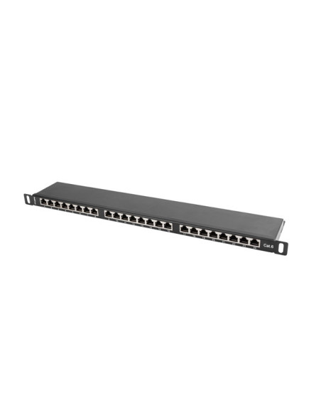 LANBERG PATCH PANEL 24 PORTOV 0,5U 19" CAT.6 FTP TIENE ČIERNY