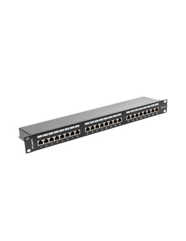 LANBERG PATCH PANEL 24 PORTOV 1U 19" CAT.6 FTP TIENE ČIERNY