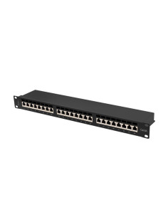 LANBERG PATCH PANEL 24 PORTOV 1U 19" CAT.6A FTP TIENE ČIERNY