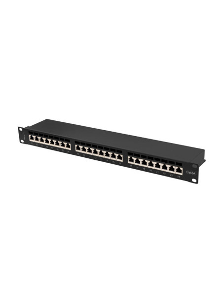 LANBERG PATCH PANEL 24 PORTOV 1U 19" CAT.6A FTP TIENE ČIERNY