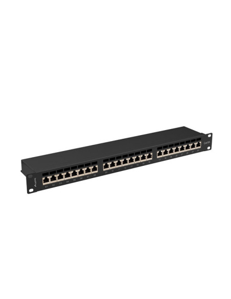 LANBERG PATCH PANEL 24 PORTOV 1U 19" CAT.6A FTP TIENE ČIERNY