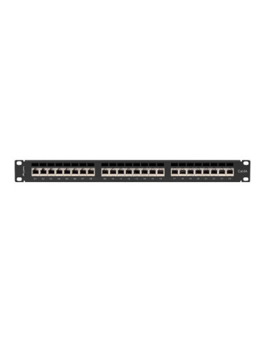 LANBERG PATCH PANEL 24 PORTOV 1U 19" CAT.6A FTP TIENE ČIERNY