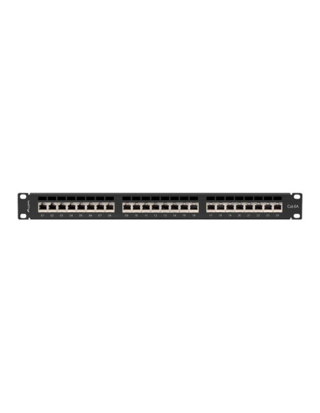 LANBERG PATCH PANEL 24 PORTOV 1U 19" CAT.6A FTP TIENE ČIERNY