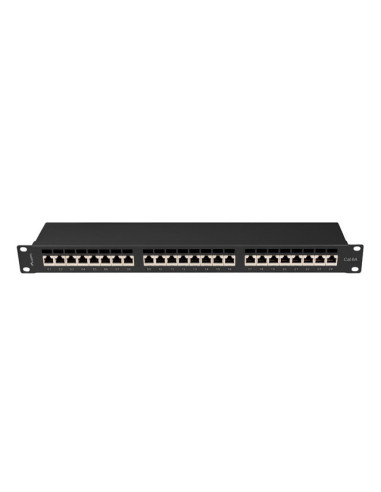 LANBERG PATCH PANEL 24 PORTOV 1U 19" CAT.6A FTP TIENE ČIERNY