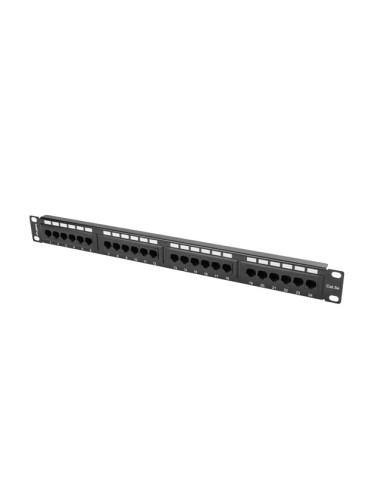 LANBERG PATCH PANEL 24 PORTOV 1U 19" CAT.5E UTP ČIERNY