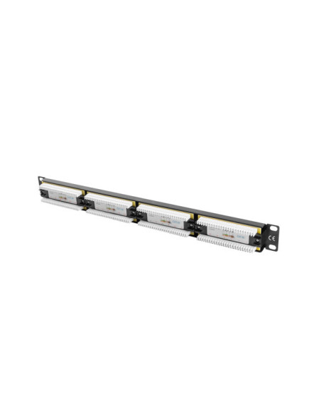 LANBERG PATCH PANEL 24 PORTOV 1U 19" CAT.5E UTP ČIERNY