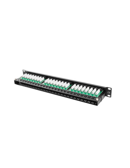 LANBERG PATCH PANEL 48 PORTOV 1U 19" CAT.5E UTP ČIERNY