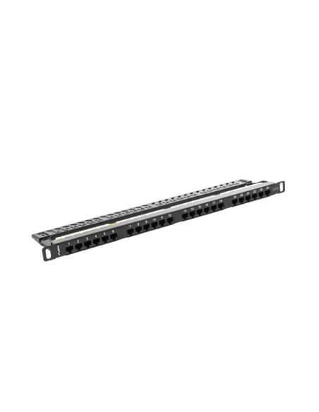 LANBERG PATCH PANEL 24 PORTOV 0,5U 19" CAT.6 UTP ČIERNY LANBERG