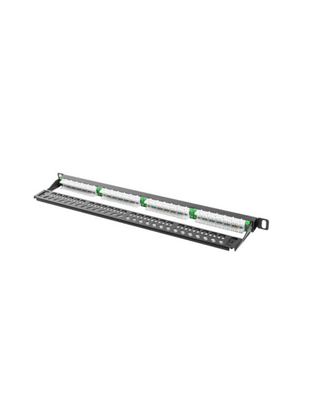 LANBERG PATCH PANEL 24 PORTOV 0,5U 19" CAT.6 UTP ČIERNY LANBERG