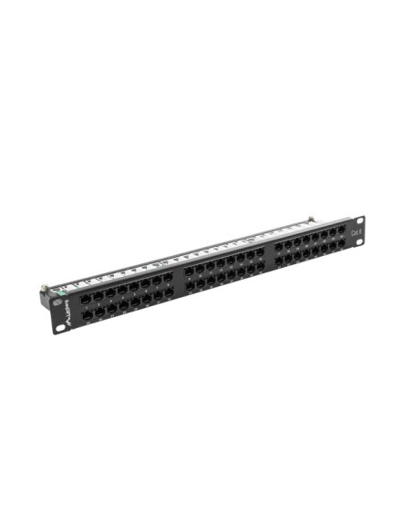 LANBERG PATCH PANEL 48 PORTOV 1U 19" CAT.6 UTP ČIERNY