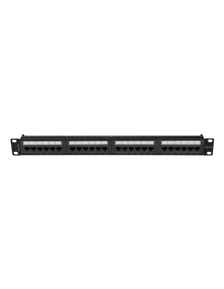 LANBERG PATCH PANEL 24 PORTOV 1U 19" CAT.6A UTP ČIERNY
