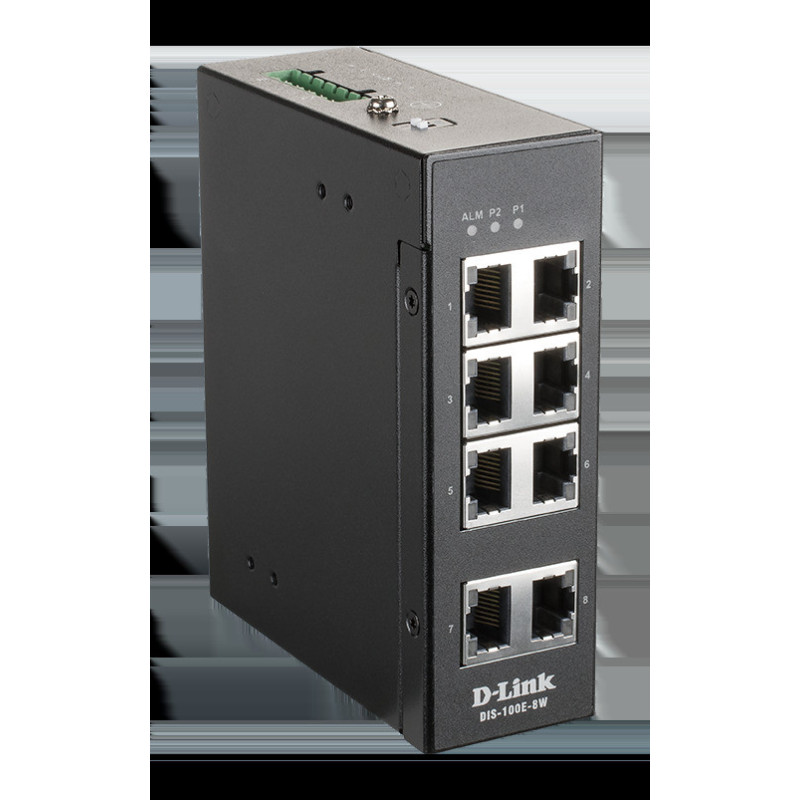 D-Link DIS-100E-8W Industrial 8 port Unmng switch