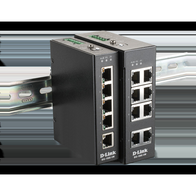 D-Link DIS-100E-8W Industrial 8 port Unmng switch