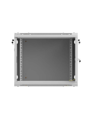 LANBERG NÁSTENNÁ INŠTALAČNÁ SKRIŇA 19" 9U 600X600 ŠEDÉ PERFOROVANÉ DVERE (PLOCHÉ BALENIE)