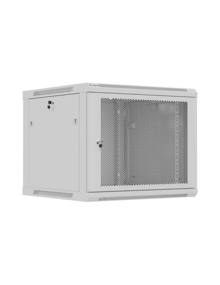LANBERG NÁSTENNÁ INŠTALAČNÁ SKRIŇA 19" 9U 600X600 ŠEDÉ PERFOROVANÉ DVERE (PLOCHÉ BALENIE)