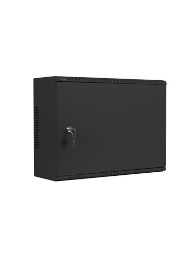 LANBERG 19" RACKOVÁ SKRIŇA PRO MONTÁŽ NA STENU 4U+3U/540X200 NÍZKOPROFILOVÁ ČIERNA (ZMONTOVANÁ)