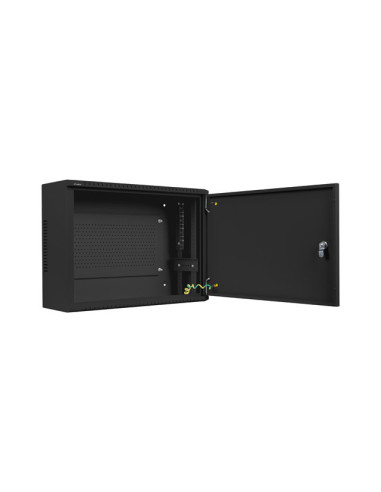 LANBERG 19" RACKOVÁ SKRIŇA PRO MONTÁŽ NA STENU 4U+3U/540X200 NÍZKOPROFILOVÁ ČIERNA (ZMONTOVANÁ)