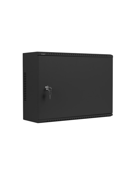 LANBERG 19" RACKOVÁ SKRIŇA PRO MONTÁŽ NA STENU 4U+3U/540X200 NÍZKOPROFILOVÁ ČIERNA (ZMONTOVANÁ)