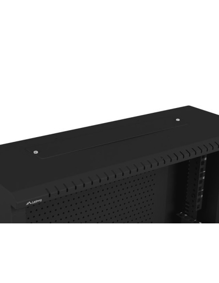 LANBERG 19" RACKOVÁ SKRIŇA PRO MONTÁŽ NA STENU 4U+3U/540X200 NÍZKOPROFILOVÁ ČIERNA (ZMONTOVANÁ)