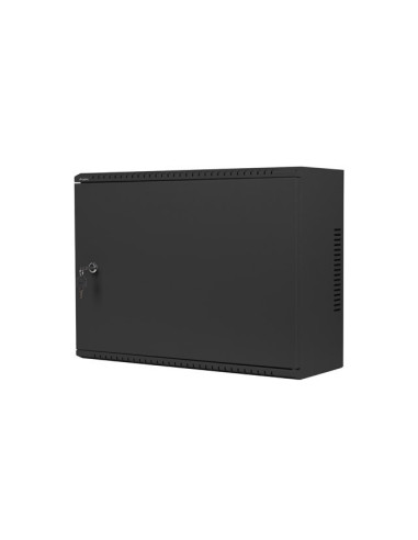 LANBERG 19" RACKOVÁ SKRIŇA PRO MONTÁŽ NA STENU 4U+3U/540X200 NÍZKOPROFILOVÁ ČIERNA (ZMONTOVANÁ)
