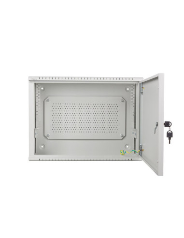 LANBERG 19" RACKOVÁ SKRIŇA PRO MONTÁŽ NA STENU 4U+3U/540X200 NÍZKOPROFILOVÁ ŠEDÁ (ZMONTOVANÁ)