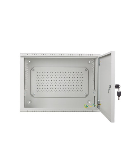 LANBERG 19" RACKOVÁ SKRIŇA PRO MONTÁŽ NA STENU 4U+3U/540X200 NÍZKOPROFILOVÁ ŠEDÁ (ZMONTOVANÁ)