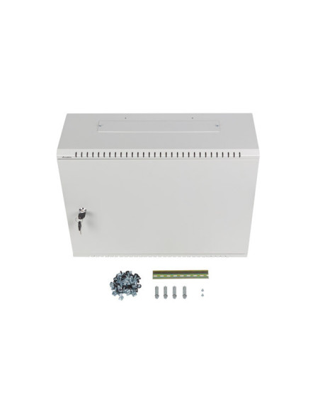 LANBERG 19" RACKOVÁ SKRIŇA PRO MONTÁŽ NA STENU 4U+3U/540X200 NÍZKOPROFILOVÁ ŠEDÁ (ZMONTOVANÁ)