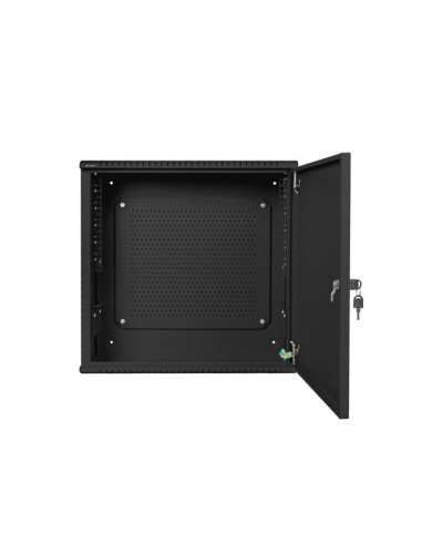 LANBERG 19" RACKOVÁ SKRIŇA PRO MONTÁŽ NA STENU 6U+3U/540X200 NÍZKOPROFILOVÁ ČIERNA (ZMONTOVANÁ)