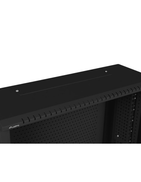 LANBERG 19" RACKOVÁ SKRIŇA PRO MONTÁŽ NA STENU 6U+3U/540X200 NÍZKOPROFILOVÁ ČIERNA (ZMONTOVANÁ)