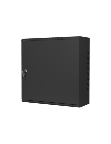 LANBERG 19" RACKOVÁ SKRIŇA PRO MONTÁŽ NA STENU 6U+3U/540X200 NÍZKOPROFILOVÁ ČIERNA (ZMONTOVANÁ)