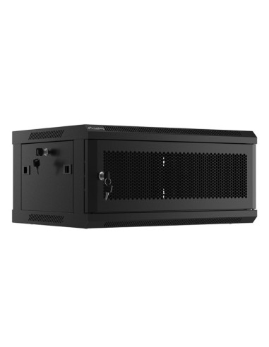 LANBERG RACKOVÁ SKRIŇA 19" NÁSTENNÁ 4U/600X450 S PERFOROVANÝMI DVERAMI ČIERNA (PLOCHÉ BALENIE)