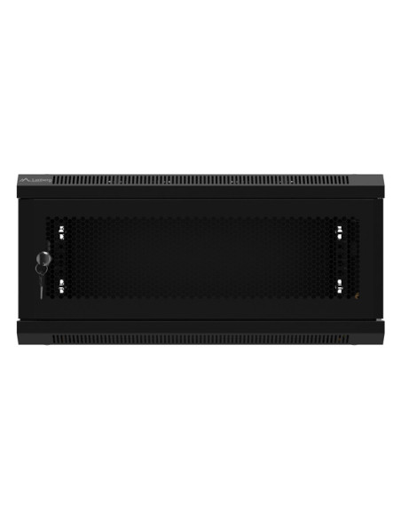 LANBERG RACKOVÁ SKRIŇA 19" NÁSTENNÁ 4U/600X450 S PERFOROVANÝMI DVERAMI ČIERNA (PLOCHÉ BALENIE)